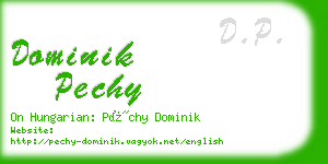 dominik pechy business card